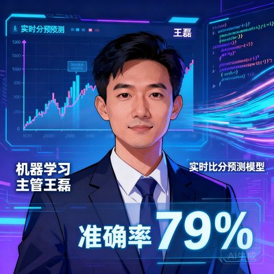 机器学习主管王磊开发实时比分预测模型，将准确率提升至79%